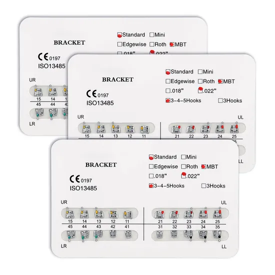 Azdent Metal Bondable Mini Roth Dental Brackets for Orthodontic
