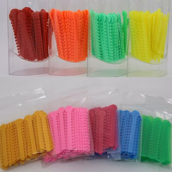 Denrotary Orthodontic Brackets Elastics Teeth Braces Ligature Tie