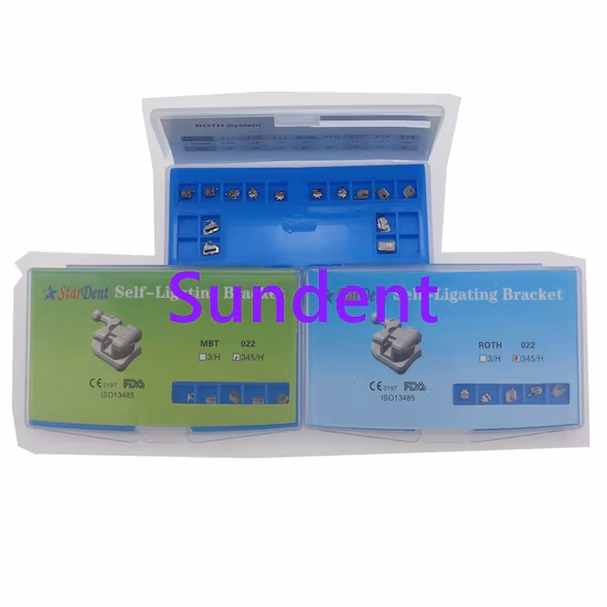 Dental Orthodontic Self Ligating Metal Brackets with Ce FDA